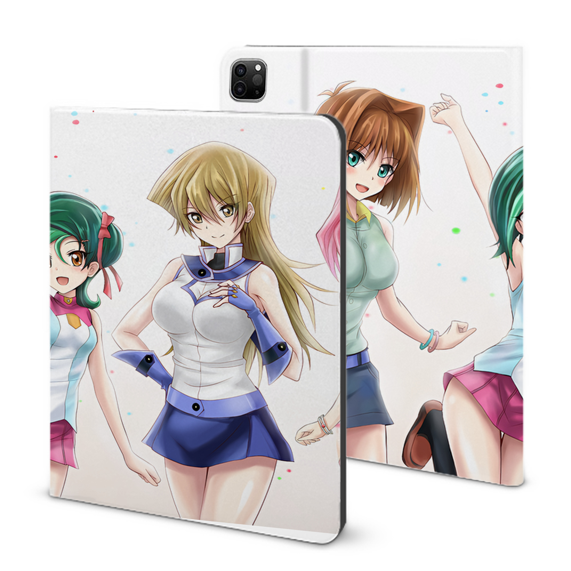 （画像用） 遊☆戯☆王 Yu-Gi-Oh! IPad ケース ブック型 PUレザー TPU 耐衝撃 軽量 薄型 ペン収納なし 全面保護 IPad 各モデル対応